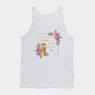 Tardis & Flowers Tank Top